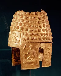 Zeremonialhelm, aus Poiana Cotofenesti, Kreis Prahova